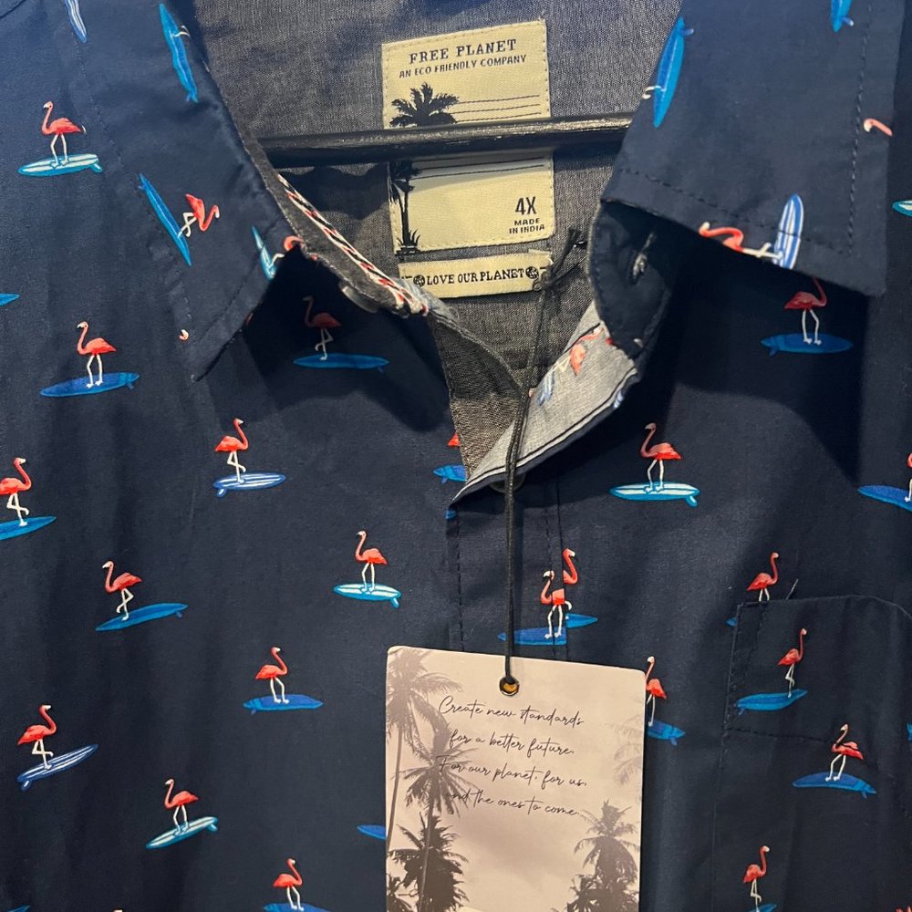 Flamingo Button Down - Picture 3 of 3